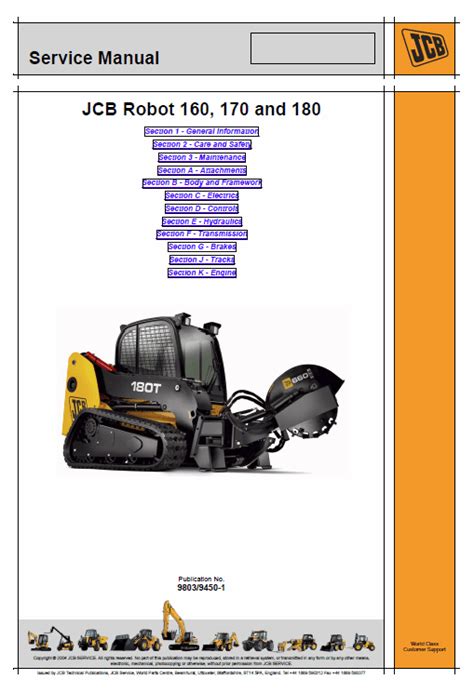 jcb 170 skid steer manual|JCB Robot 160, 170, 170HF, 180T, 180T HF Skid Steer Loader .